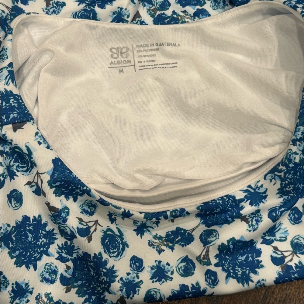 Albion White and Blue Floral Bikini Set - Picture 2 of 7
